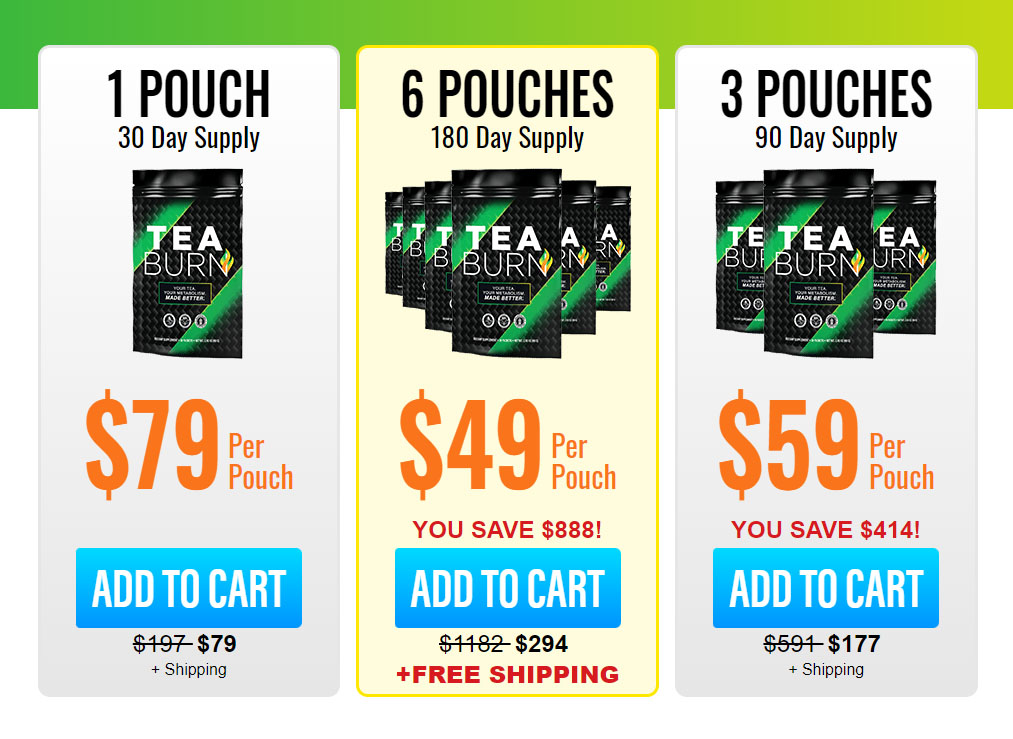 Tea Burn order page